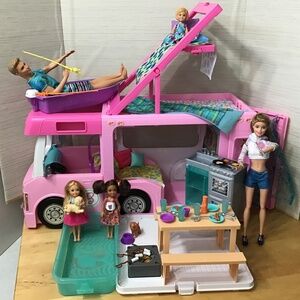 Barbie Camper and Dolls